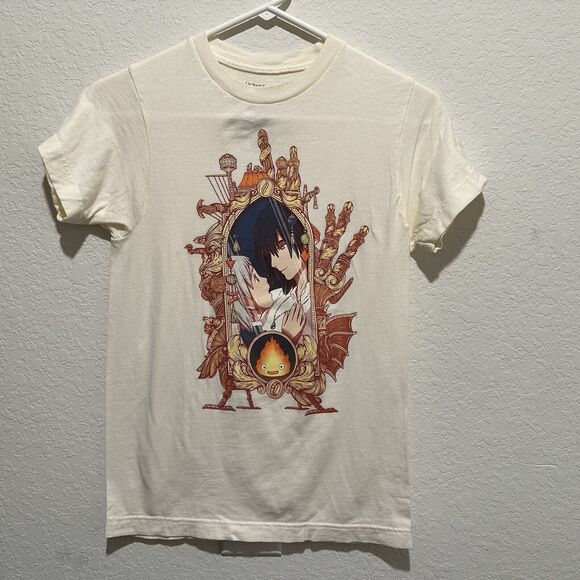 Vintange Howl's Moving Castle Vintage Ghibli Anime T-Shirt‎ 2004. Size Small - Picture 1 of 4